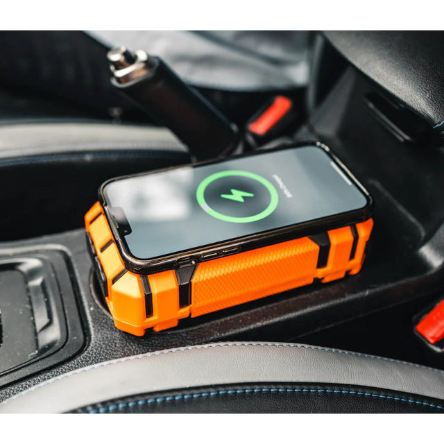 Wirelessly charging a phone inside a car