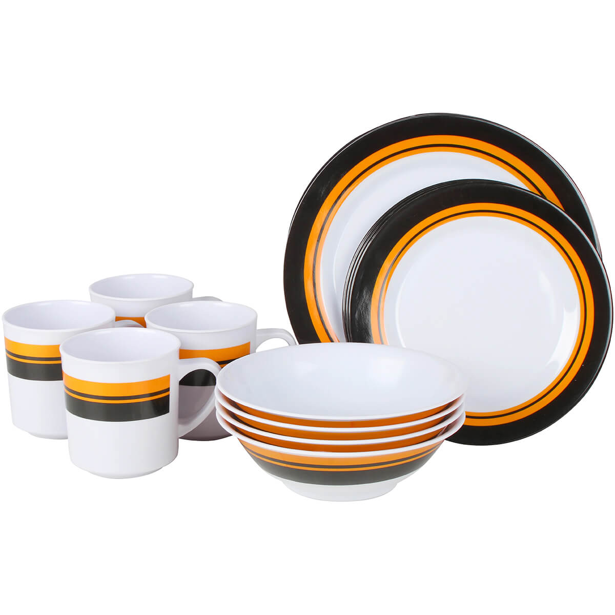 16-Piece Melamine Dinner Set